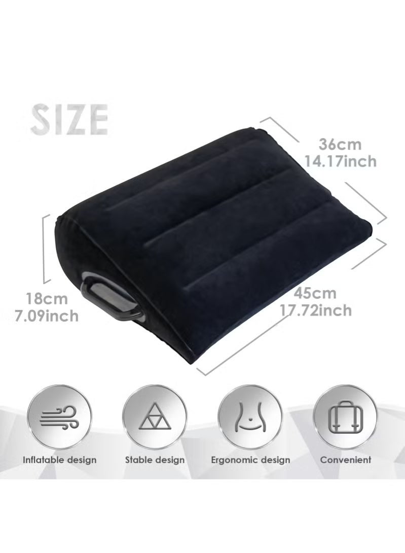 Leg Positioner Pillow Inflatable Pillow for Home Travel Inflatable Pillow Portable Cushion Body Pillow for Sleeping Leg Elevation Bed Sofa Travel Camping - Image 4