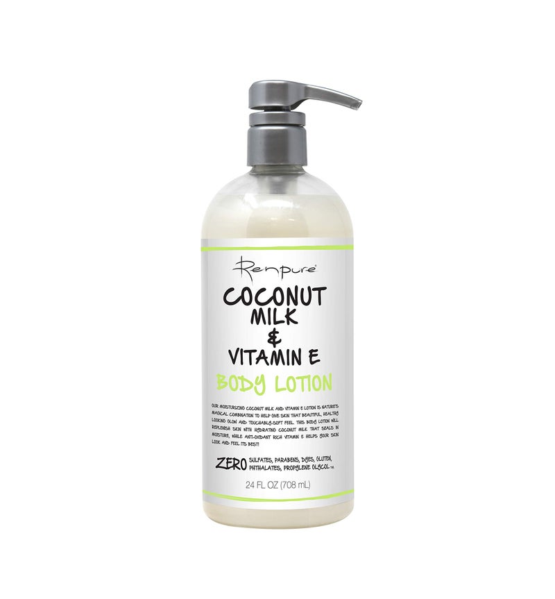 Renpure Originals Coconut Milk & Vitamin E Body Lotion, 24 Ounce - Image 1