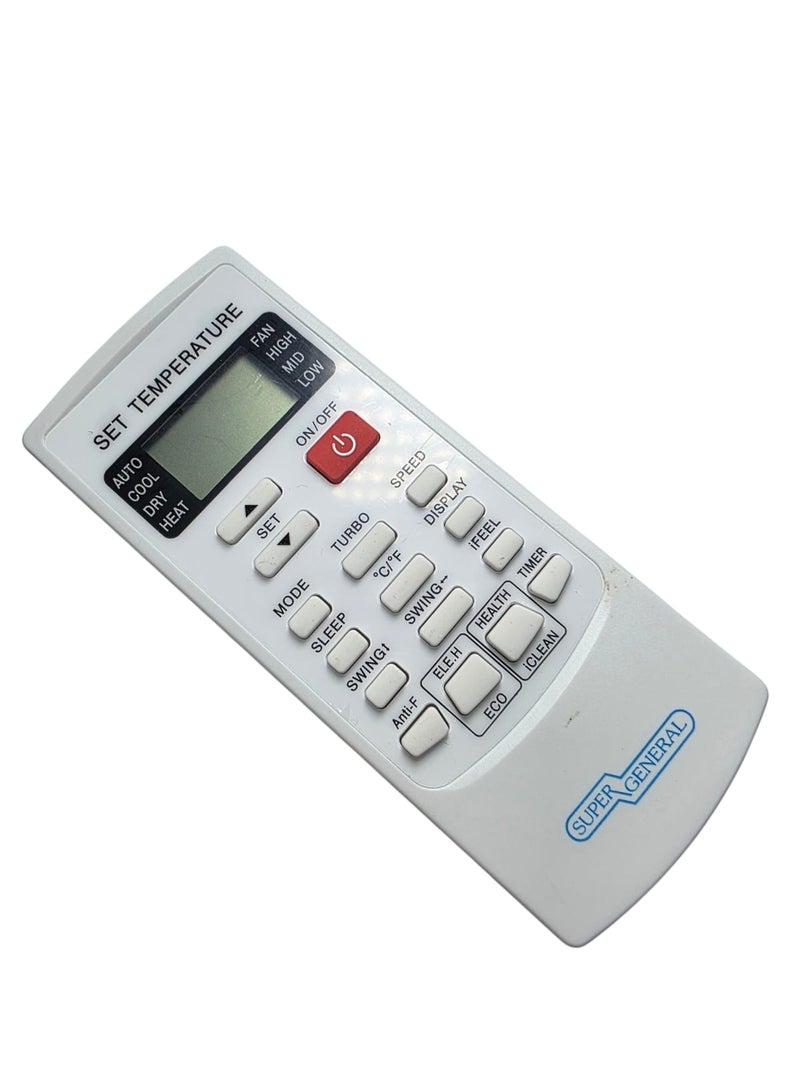 replacement remote control for super general an AUX air conditioner, - Image 1