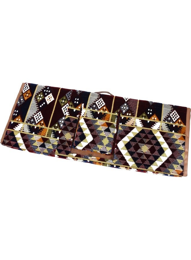 كادي ون سجاد وبساط مخمل ممتاز مبطن وناعم الملمس بنقشات جميلة مصنوع من مواد عالية الجودة ، فرشة جلوس ارضية للرحلات والتخييم ، والتنزه، والبر، بساط فخم  مقاس 120  سم - Image 4