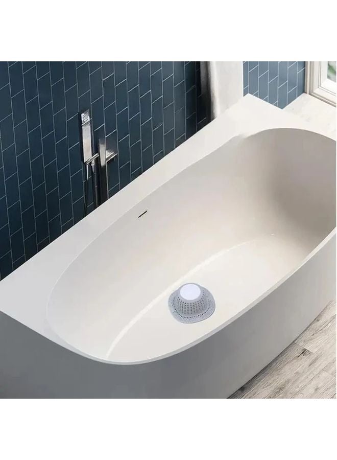 Purple Foldable Drain Protector Hair Catcher Pop Up Strainer Cover For Shower Bathtub Sink - Image 3