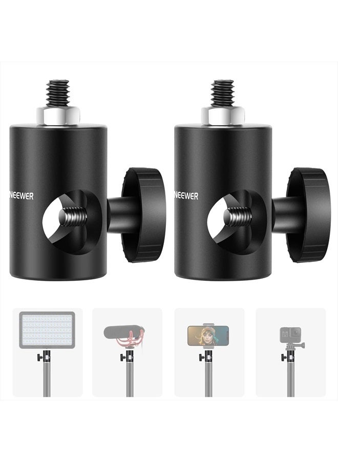 Neewer Rapid Adapter Convert with 1/4" Screw 2-Pack, Multi-Functional Light Stand Tip Adapter — Fits for Studio Monitor Stand, Camera Mount, Photo Studio Photography Light Stand — ST12 - Image 1