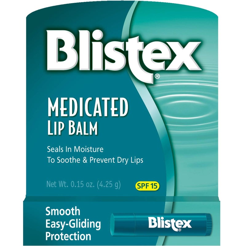 Blistex Medicated Lip Balm SPF 15  015 oz Each  Pack of 3