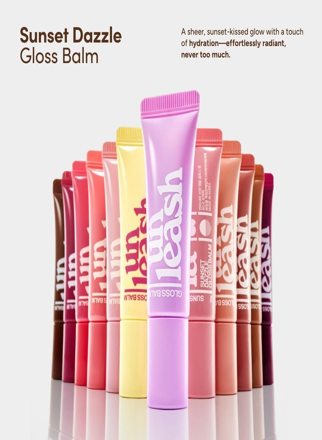 انليشا بلسم UNLEASHIA Sunset Dazzle Gloss Balm | بلسم مرطب ملون، راحة تدوم طويلاً، نباتي، تركيبة مرطبة غنية بالببتيدات والفيتامينات (رقم 7 روما) - Image 3