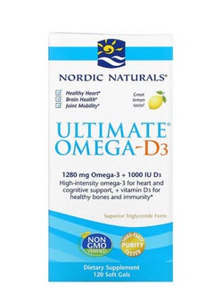 Ultimate Omega-D3 Lemon 120 Soft Gels