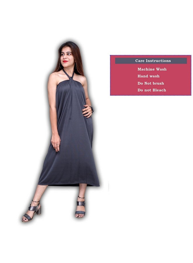 Bioway Femista Multipurpose Reusable Waxing Facial Spa Massage Makeup Gown Black for Beauty Parlor, Salon, Spa & Personal (Maternity/Nightwear) Home use - Image 3