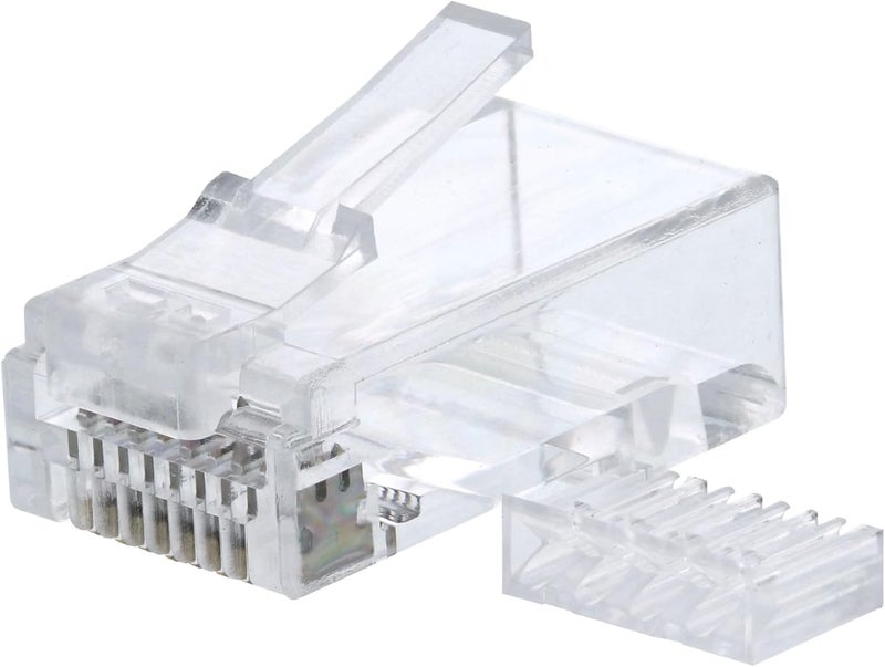 موصل ® Cat6 RJ45 مع قضبان التحميل - عبوة 100 قطعة - Image 1