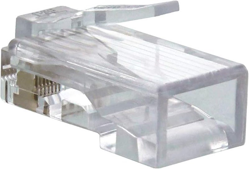 موصل ® Cat6 RJ45 مع قضبان التحميل - عبوة 100 قطعة - Image 3