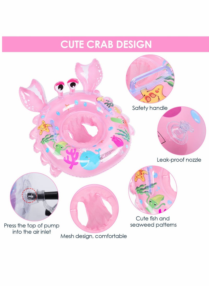 SYOSI Baby Swimming Ring, Float with Seat Toddler & patch kit, Inflatable Baby Swim Ring Skin Care PVC for Kids Paddling Pool 6 Months to 3 Years - Image 3