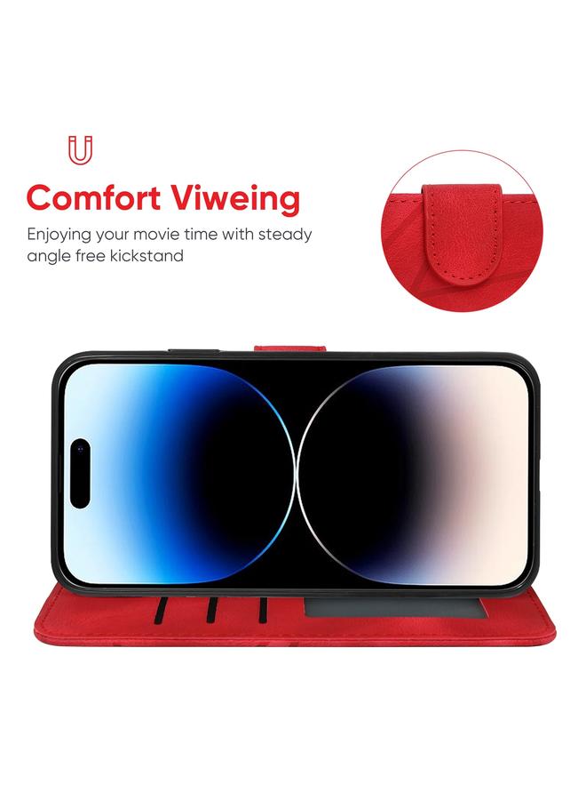 اس-توب جراب هاتف جلدي بخطوط هندسية لهاتف iPhone 14 Pro - Image 4