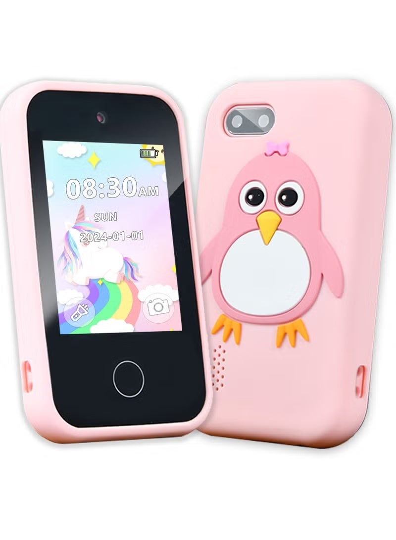 Kids Smart Phone Gifts Toys for Girls Boys aged 3-8, Toddler Learning Toys with Unicorn Educational Games - Image 1