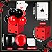 Hollowfly Casino Night Theme Party Decoration Including 8 Pcs 11 Inches Large Dice Boxes 16 Poker Cards 36 Balloons for Dice Game Table Centerpieces Birthday Party SuppliesClassic - Image 4