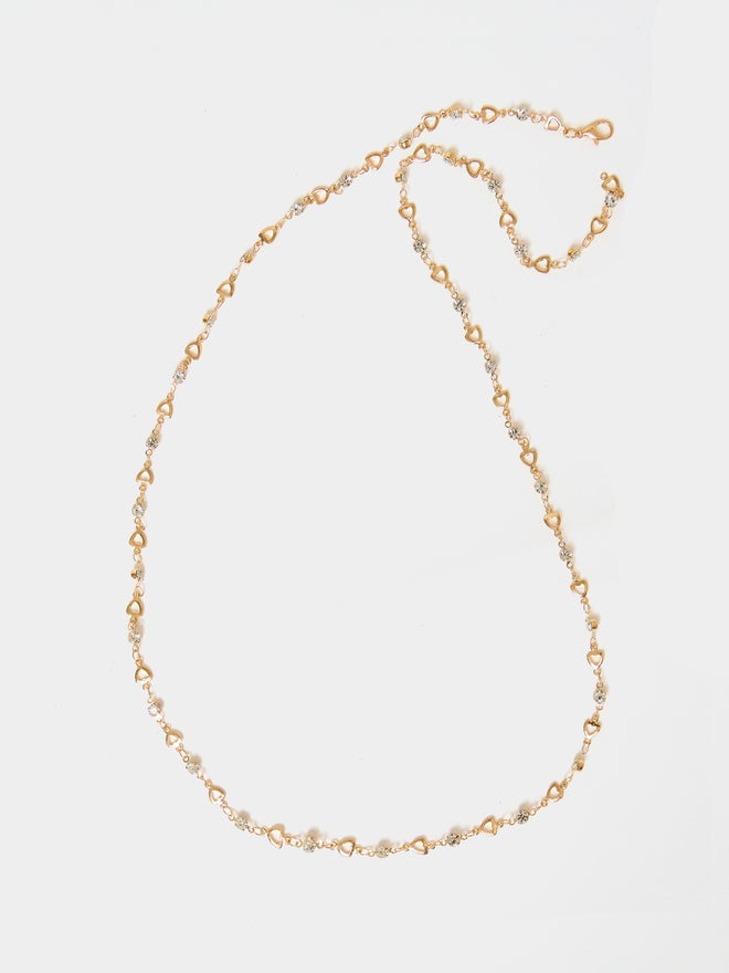 Styli Styli Embellished Heart Trail Necklace  - Image 1