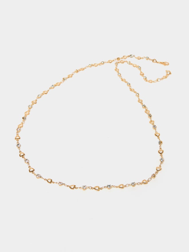 Styli Styli Embellished Heart Trail Necklace  - Image 3