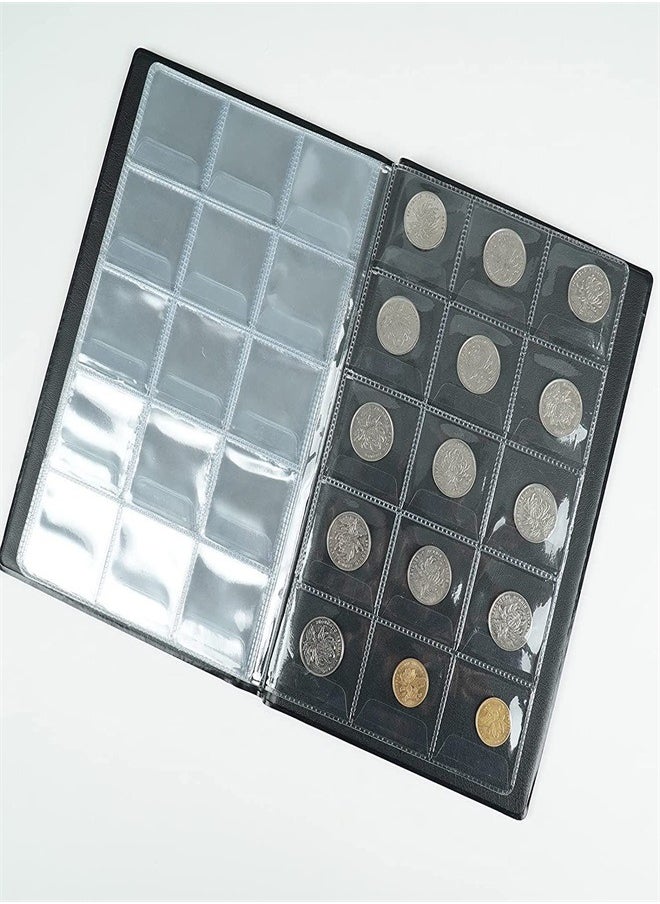 Generic 150 Pockets Coin Album Penny Collecting Book Souvenir Coins Collection Holder Ideal for Pressed Pennies Passport Hobby Coin Collector Money Specie Display Storage Case  - Image 2