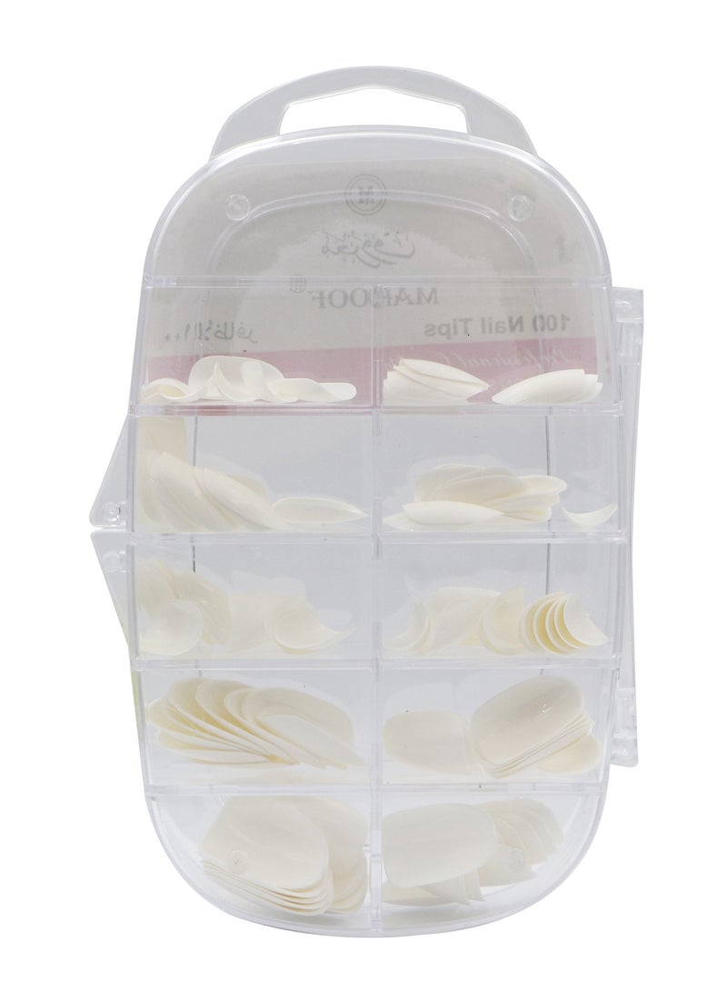 MAROOF Hard Nail Tips 04 White - Image 2