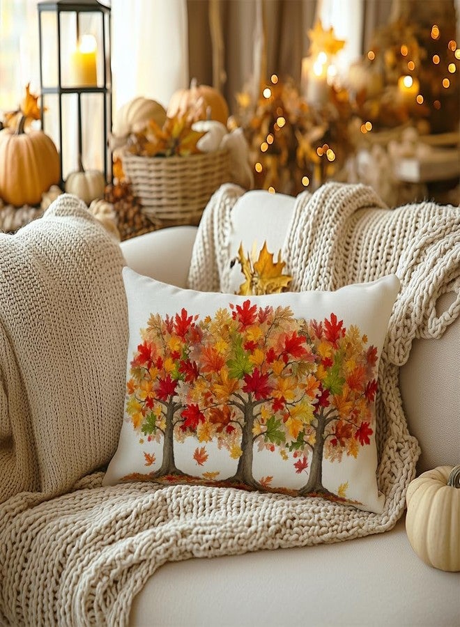 AACORS Fall Pillow Cover 12x20 Inch Maple Trees Decorations Farmhouse Autumn Throw Pillow Case Decor for Home Sofa Couch AA736-12 - Image 3