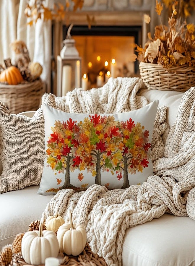 AACORS Fall Pillow Cover 12x20 Inch Maple Trees Decorations Farmhouse Autumn Throw Pillow Case Decor for Home Sofa Couch AA736-12 - Image 5