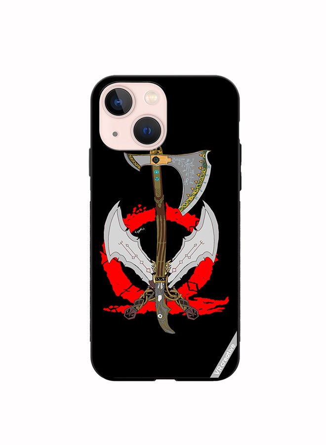 VR CREATIVE Protective Case Cover For Apple iPhone 13 God Of War Weapons Design Multicolour - Image 1