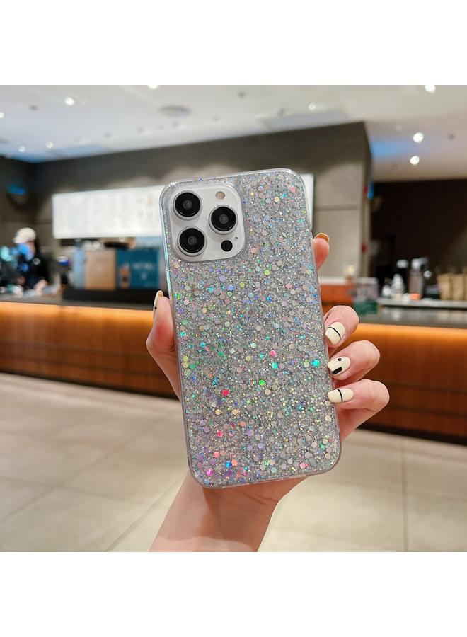 زبون جراب لهاتف iPhone 12 مصنوع من مادة TPU الإيبوكسي اللامعة والترتر - Image 1