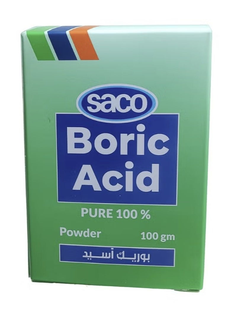 ساكو بوريك أسيد مسحوق مبيد حشري بحمض البوريك 100 جرام