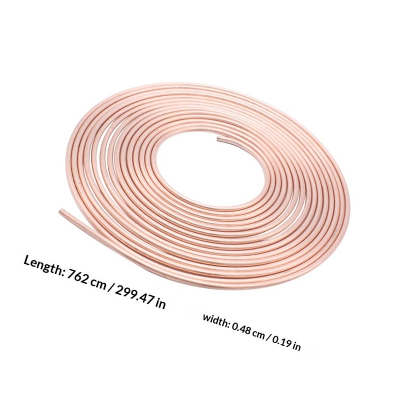 Copper Coated Nickel Brake Line Tubing 3 16 Inch OD 25 Feet Coil Flexible Auto Replacement - Image 3