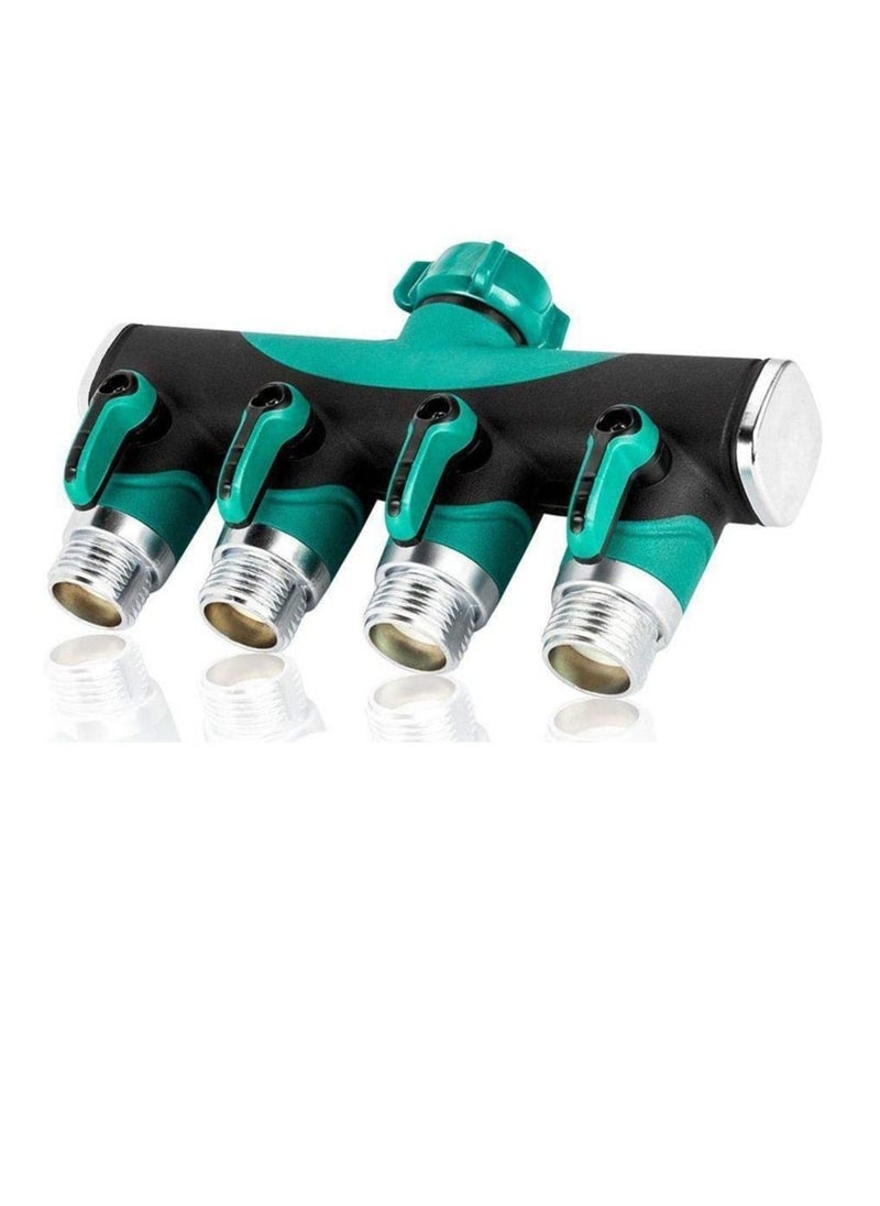 Generic - 4 Way Garden Irrigation Connector Water Hose Splitter - Image 1
