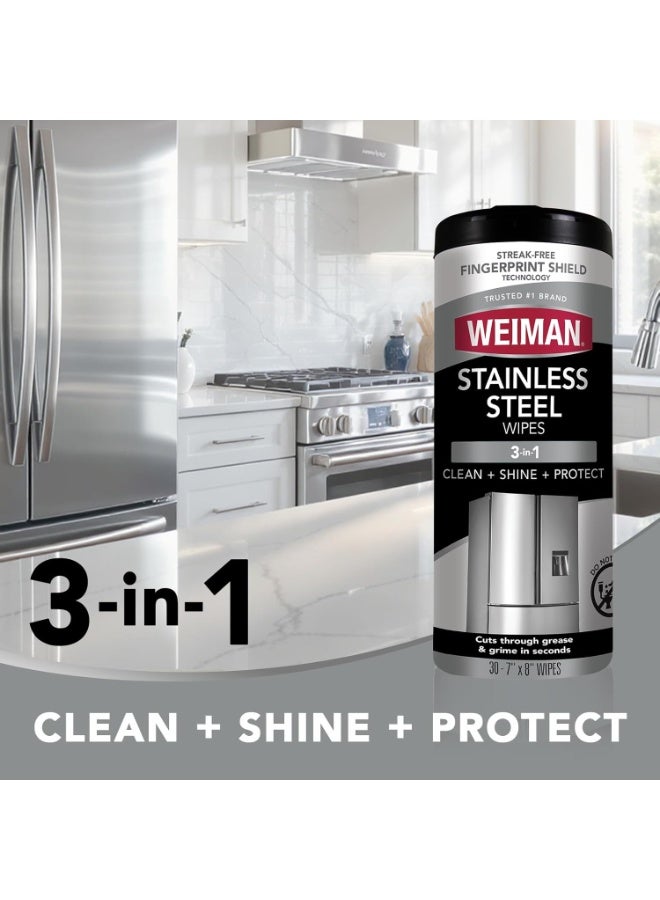 ويمان للفولاذ المقاوم للصدأ (30 قطعة) – تركيبة بدون خطوط للتنظيف والتلميعمناديل - Image 5