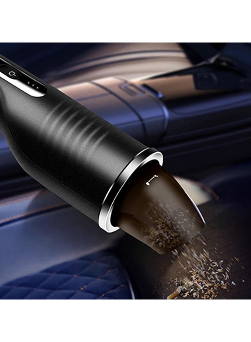 Denx Handheld Vacuum Cleaner, Cordless Vacuum Cleaner, 9000PA High Power Strong Suction Car Vacuum, Four Mode Vacuum Bed Mite Remover, Rechargeable, Lightweight Vacuum Cleaner for Mattress Quilts Clothes Carpet, Hard Floors, Pet Hair (Black)  - Image 5