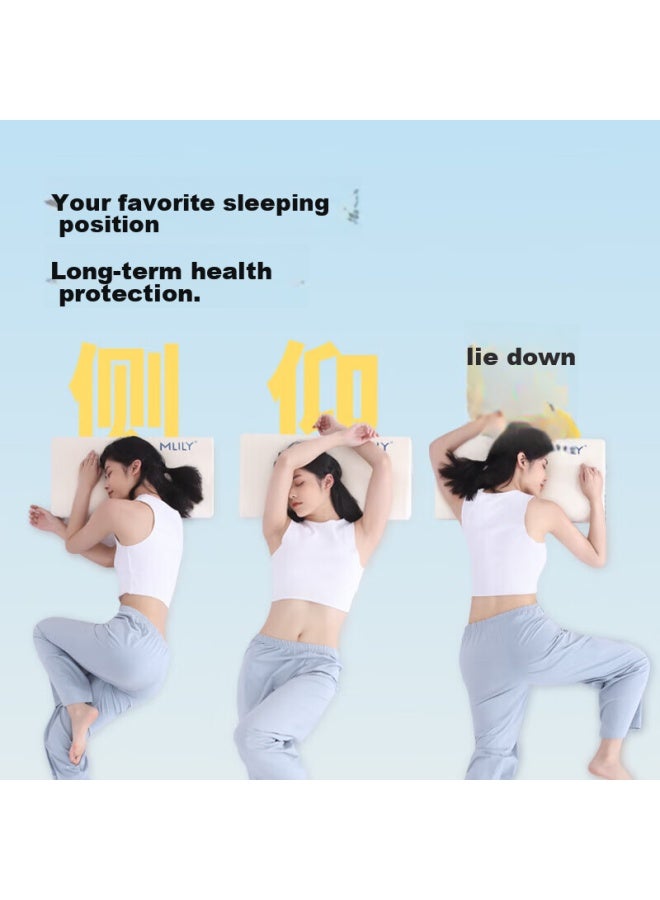 Mlily Memory Foam Pillow, Neck Support Pillow, Slow Rebound, Deep Sleep Cervical Pillow Core, Nap Pillow, Dream Comfort S Set - Image 2