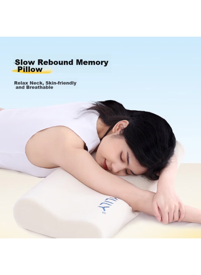 Mlily Memory Foam Pillow, Neck Support Pillow, Slow Rebound, Deep Sleep Cervical Pillow Core, Nap Pillow, Dream Comfort S Set - Image 1
