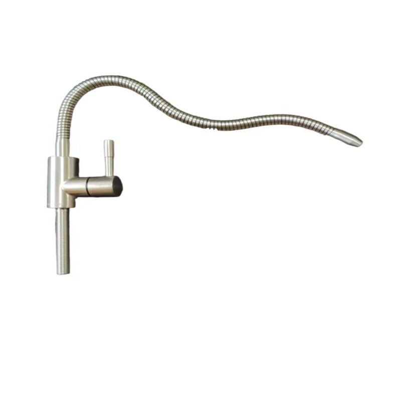 Kitchen Sink Faucet: 25.5*9*4.5cm Matte Gray 304 Stainless Steel - 70mm Thread For Versatile Installation, 720-Degree Rotation Spout For Kitchen Countertop Sink Use - Image 5