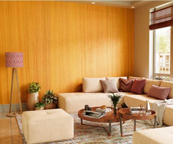 HOMSUN Peel & Stick Wood Grain Cabinet Removable Wallpaper - Waterproof, Self Adhesive, Brown Teak (12 in x 1.2 MTR) - Image 2