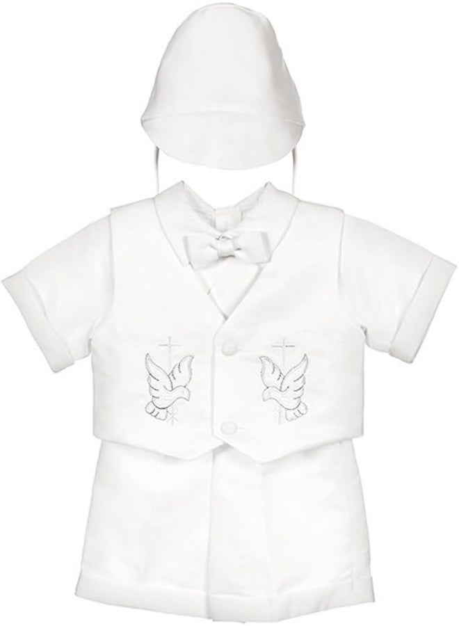 iGirlDress iGirldress Baby Toddler Boys Christening Short Sleeve Set  - Image 1