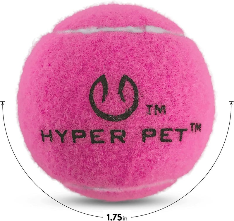 Hyper Pet MINI Tennis Balls for Dogs - Safe and Fun Interactive Dog Toys for Small Breeds - 4 Pack Pink - Image 2