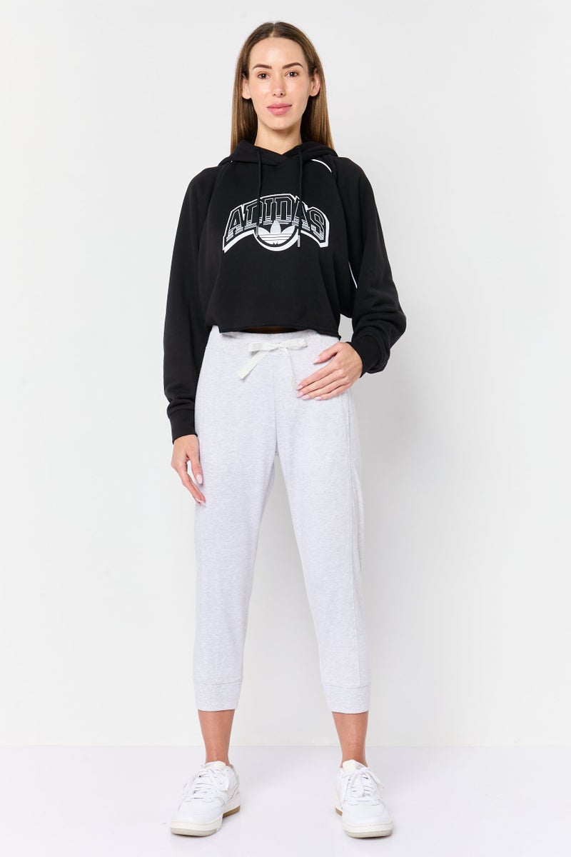 adidas Originals Women Sportswear Fit Long Sleeve Outdoor Hoodie, Black - Image 4