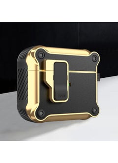 Case Cover For AirPods 3 Wireless Earphone Eagle Electroplating Protective Case with Hook Black