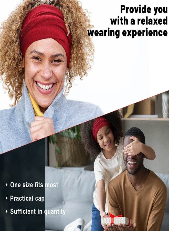 SATINIOR 6 Pieces Dreadlock Bands for Men Unisex Spandex Long Head Tube Headband Dread Lock Hair Accessories Wraps for Men Women Hair Accessories, 6 Colors(Cute Color) - Image 5