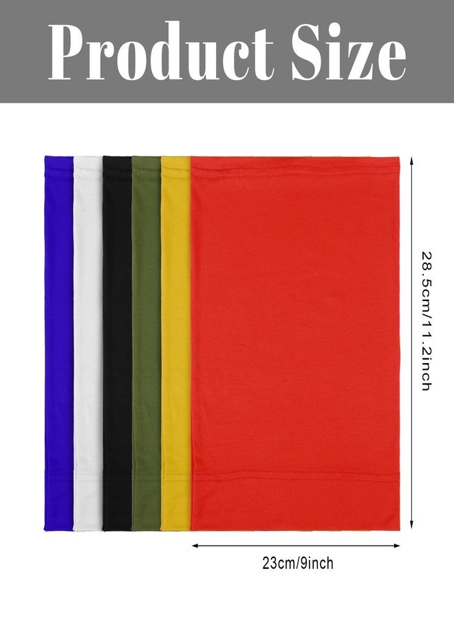 SATINIOR 6 Pieces Dreadlock Bands for Men Unisex Spandex Long Head Tube Headband Dread Lock Hair Accessories Wraps for Men Women Hair Accessories, 6 Colors(Cute Color) - Image 2