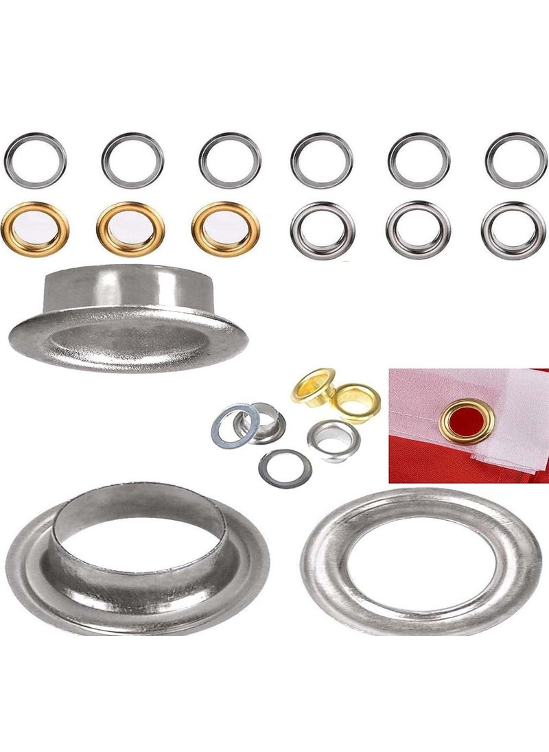 DIY Crafts DIY Crafts 1 Set HeavyDuty Cast Iron Hand Press Grommet Machine Kit Spring Eyelet Hole Punch Tool Dies Grommets for Fabric Leather More DIY Crafting Repair Set 301 20mm Die 078 inch Silver  - Image 5
