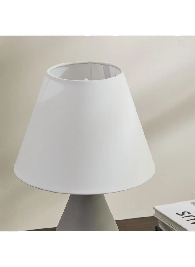 Home Box Marbella Ceramic Table Lamp with Fabric Shade 28.5 cm