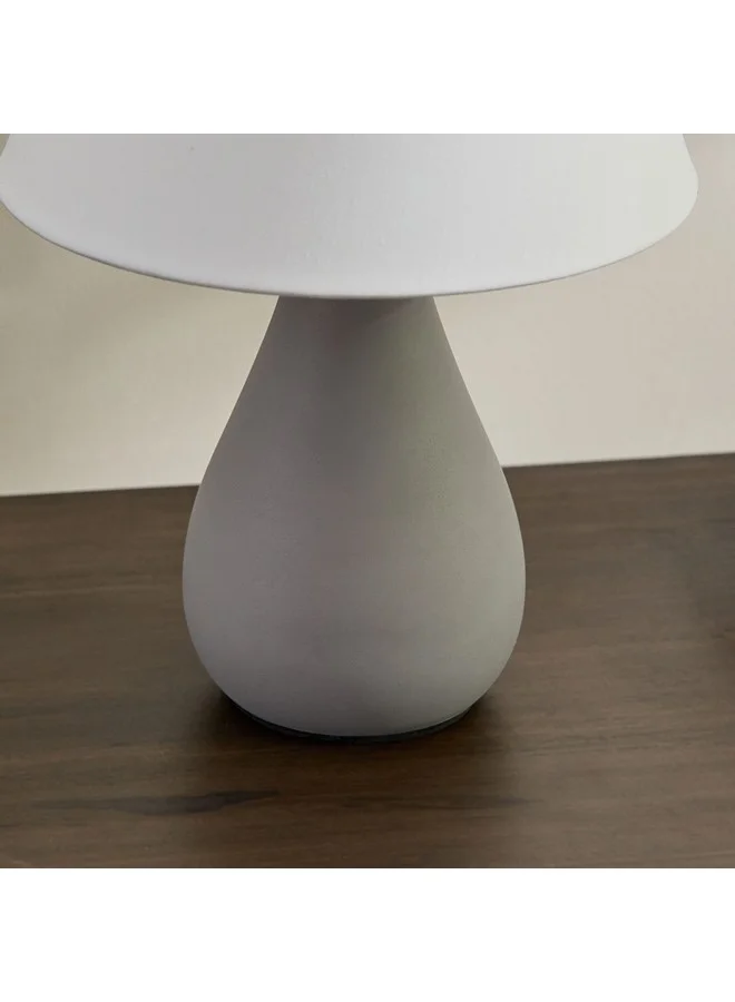 Home Box Marbella Ceramic Table Lamp with Fabric Shade 28.5 cm