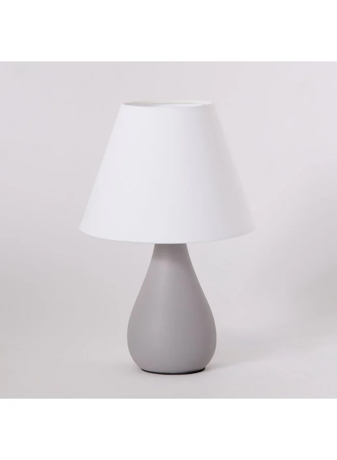 Home Box Marbella Ceramic Table Lamp with Fabric Shade 28.5 cm