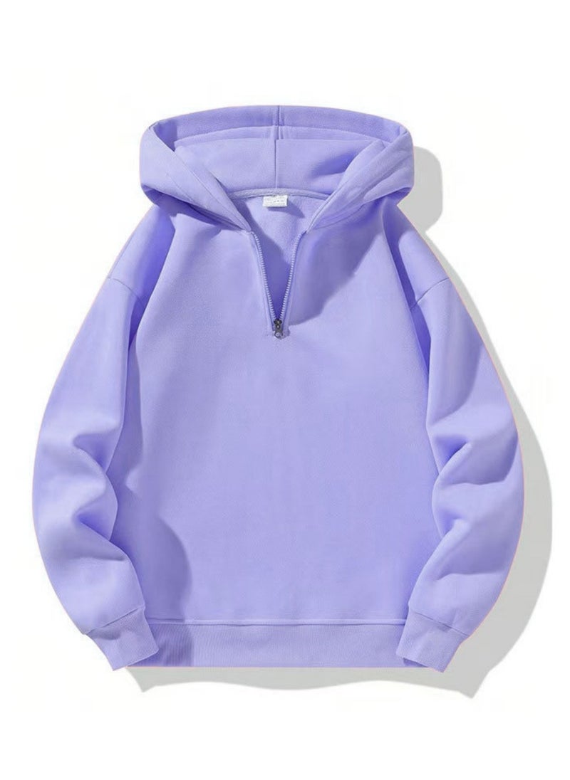 KUYING - Casual Zipper Hoodie Loose Sports Hoodie - Image 1