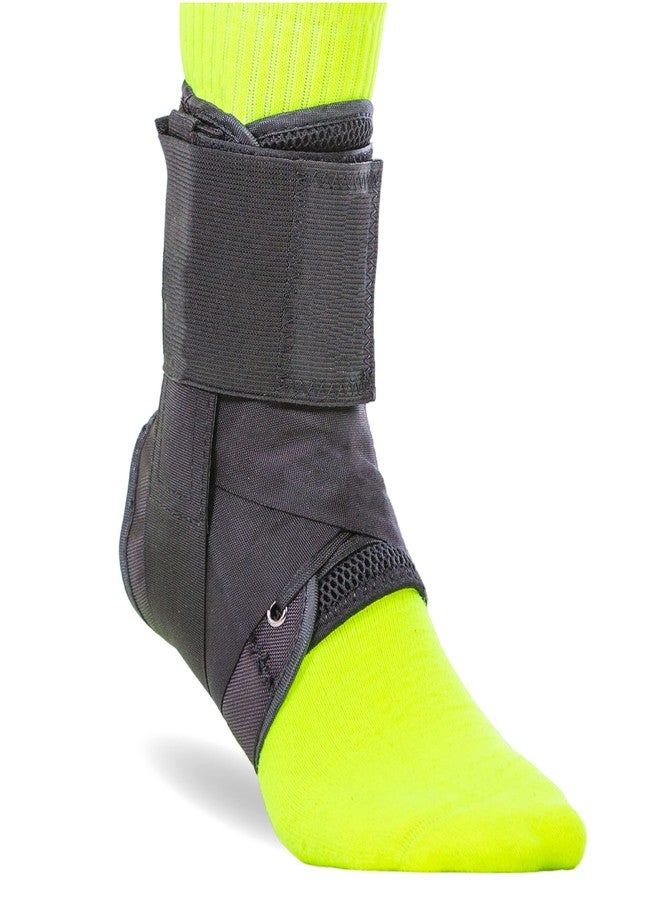 BraceAbility Sports Ankle Brace - Best Lace Up Figure 8 Sprained, Rolled or Twisted Active Support Wrap Stabilizer Splint for Basketball, Volleyball, Soccer, Working Out, Running Pain Treatment (XS) - Image 1