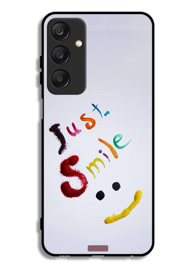 Tolwak Samsung Galaxy A25 5G Protective Case Cover Just Smile - Image 1