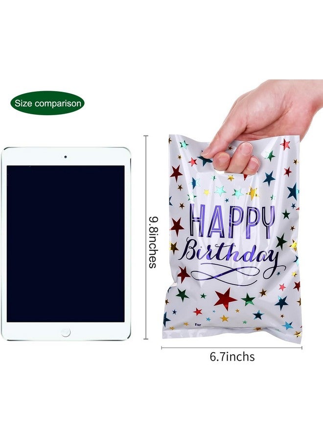 MAKABEE Medium(6.7 * 9.8inch) Happy Birthday Party Favor Bags 40 PCS Sustainable Goodies Loot Bags Bulk for Kids Baby Girls & Boys Birthday Return Gift 40 Packs - Image 4