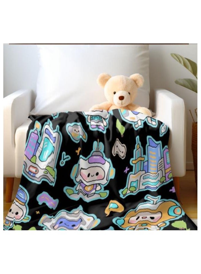 general Flannel thin blanket (warm and comfortable, suitable for sleep, gaming, dust removal and sandproof) 150cm*200cm - 749 - Image 1