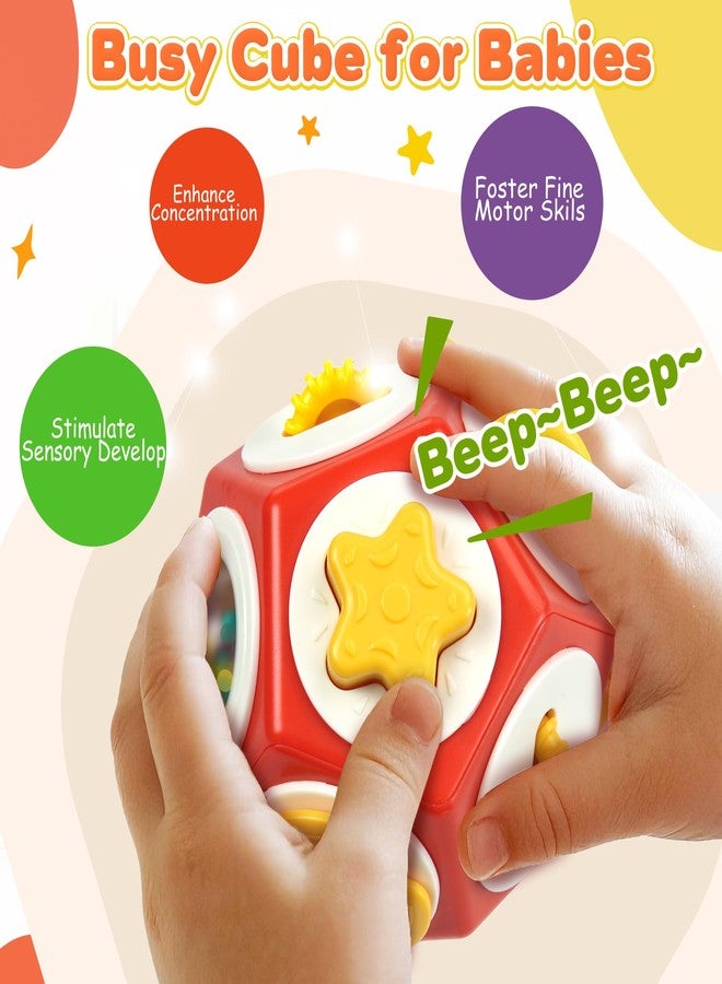 Chilvil Busy Cube Busy Board for 1 Year Old, Montessori Sensory Toys Airplane Car Travel Activities for 12-18 Month Boy Girl Gifts Valentine Day's Gifts Easter Basket Stuffer Gift for Baby Toddler - Image 2