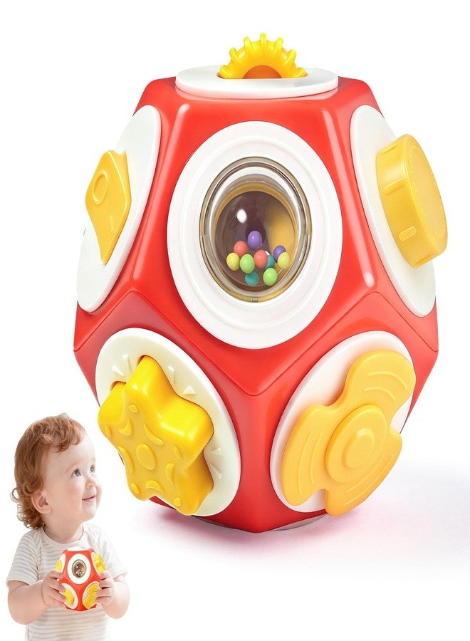Chilvil Busy Cube Busy Board for 1 Year Old, Montessori Sensory Toys Airplane Car Travel Activities for 12-18 Month Boy Girl Gifts Valentine Day's Gifts Easter Basket Stuffer Gift for Baby Toddler - Image 1